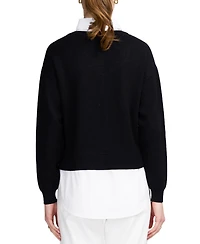 Elle Collection Women's Le Marais Twofer Sweater
