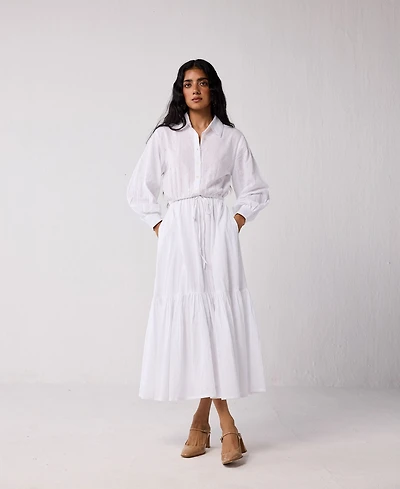 Reistor Women's Reisto Embroidered Flowy Tiered Maxi Dress