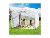Boyel Living Pop up Canopy Tent with 4 Sidewalls Mesh Netting Wheeled Bag.