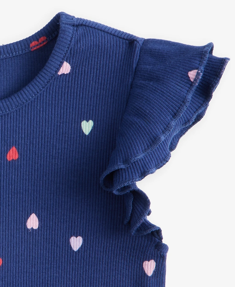 Epic Threads Toddler Girls' 12M-5T Hearts-Print Double-Flutter T-Shirt, Macy's Exclusive