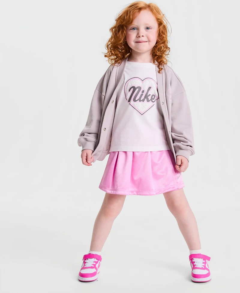 Nike Girls' 4-6X Juxta Top and Skort, 2-Piece Set