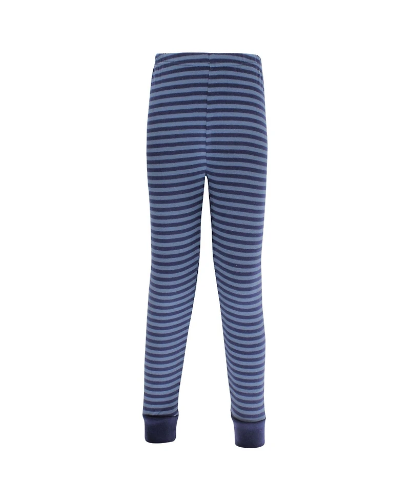 Hudson Baby Toddler Boys Cotton Pajama Set 4-Pack, Navy Dogs