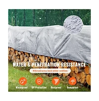 Sugift Heavy Duty Tarp 20x30 ft 10 Mil Waterproof Poly Tarp Cover