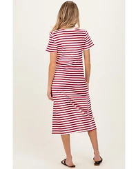 Navy Striped Short S