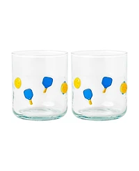 The Wine Savant Pickleball Paddle Glasses, Set of 2