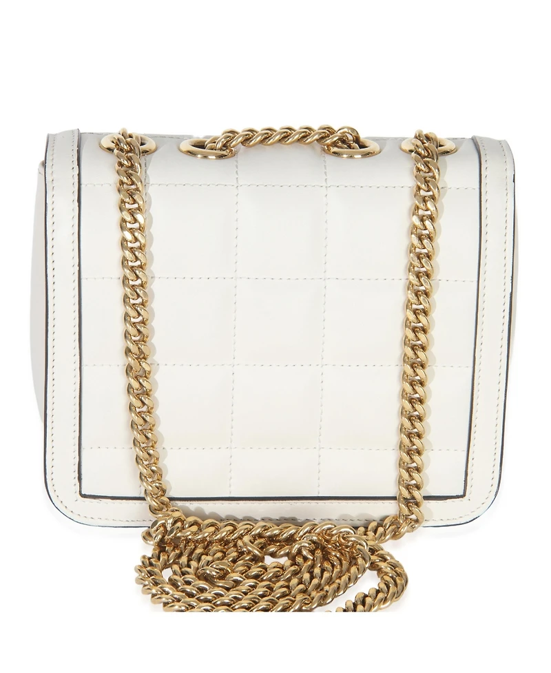 Pre-Owned Gucci White Quilted Calfskin Mini Deco Chain Bag