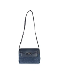 Pre-Owned Bottega Veneta Neptune Intrecciato Suede Andiamo Messenger Bag