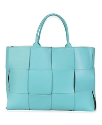 Pre-Owned Bottega Veneta Linoleum Nappa Maxi Intrecciato Large Arco Tote