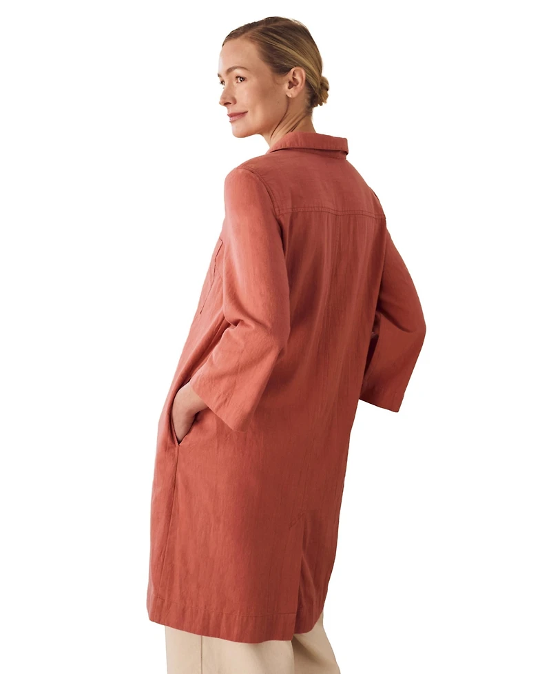 Celtic & Co. Women's Placket Detail Knee Length Dress