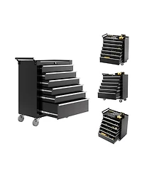Gaomon 6-Drawer Portable Tool Storage Cart, Rolling Tool Chest Cabinet, Lockable Toolbox Organizer