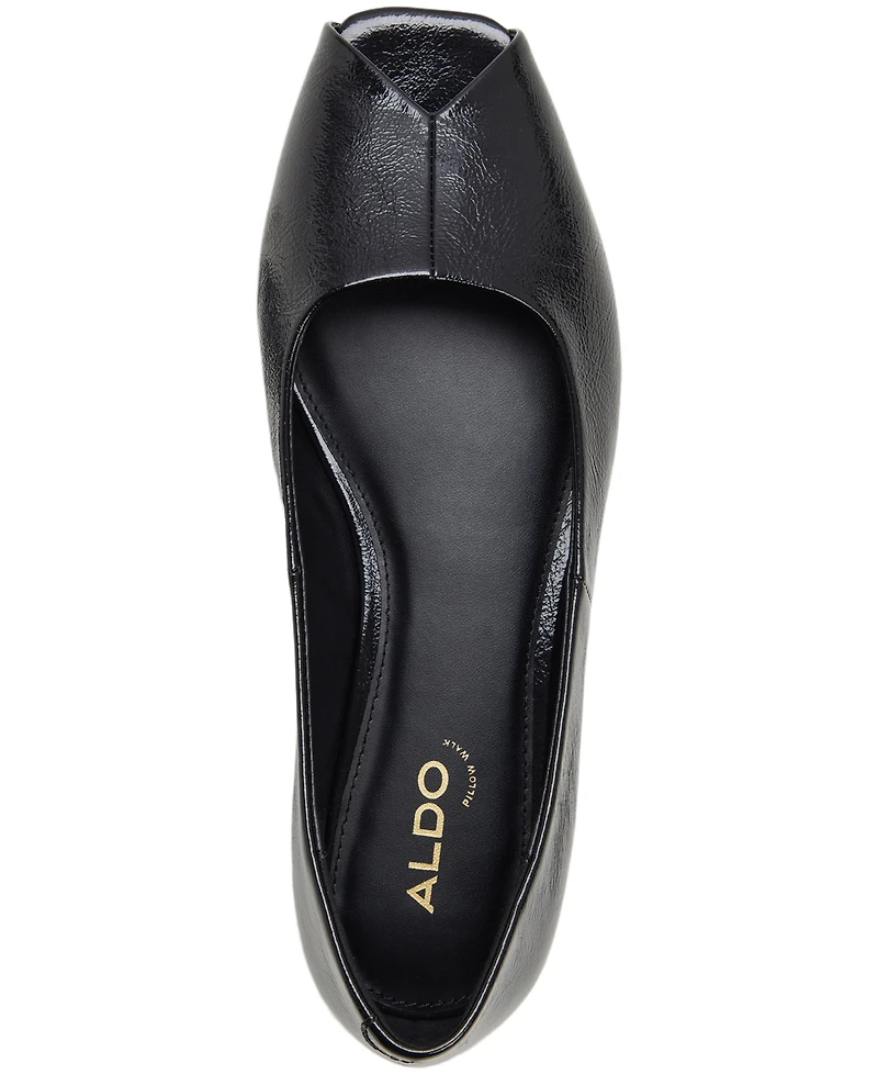 Aldo Women's Alieiki Peep-Toe Flats