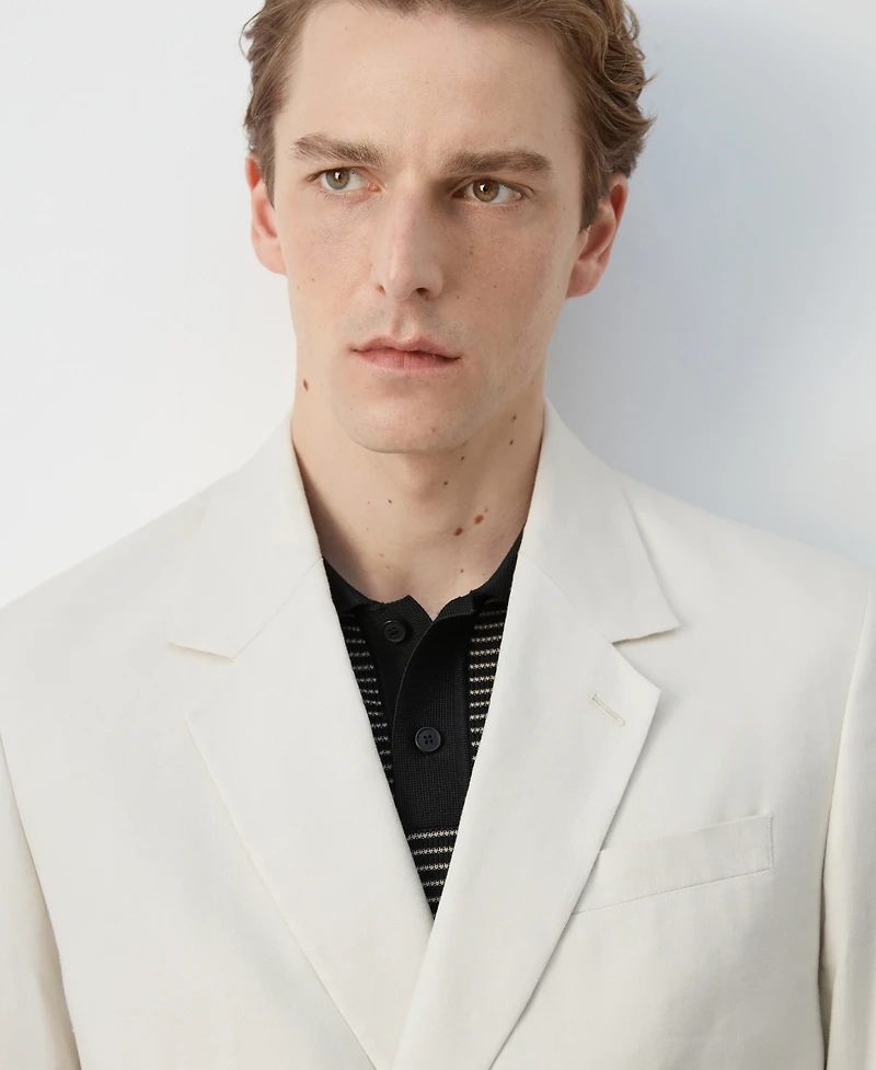 Mango Men's Boston Regular-Fit Double-Breasted Suit Blazer