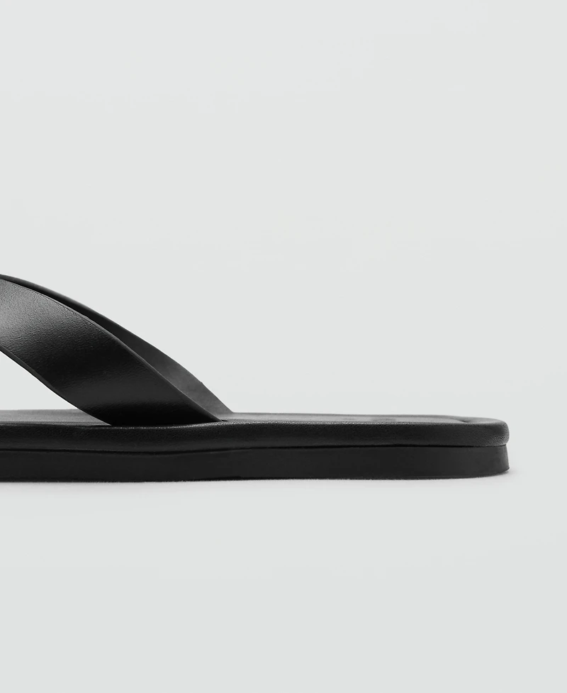 Mango Men's Leather Straps Sandals