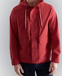 Mango Men's Water-Repellent Hooded Jacket