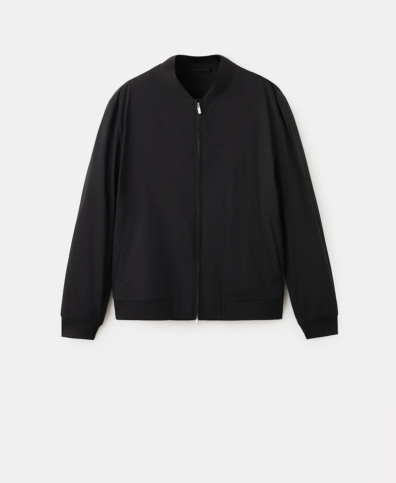 Mango Men's Straight Lyocell Bomber Jacket