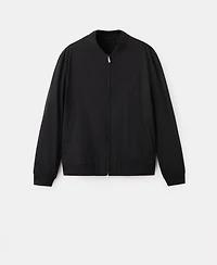 Mango Men's Straight Lyocell Bomber Jacket