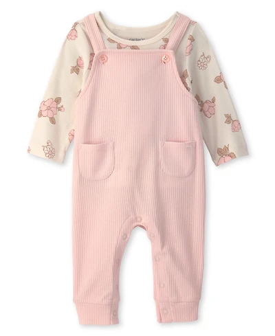 Carter's Baby Girl's Floral Bodysuit and Overall 2-Piece Set