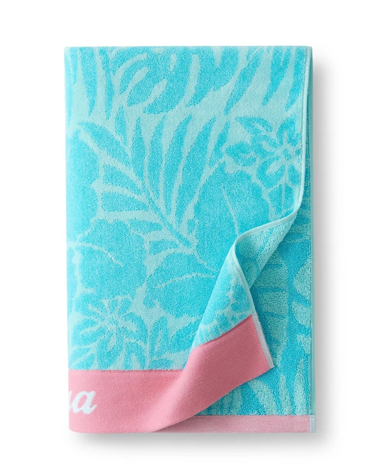 Tommy Bahama High Tide Hibiscus Yarn Dyed Beach Towel, 36" x 68"