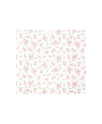 Hudson Baby Girl Cotton Poly Flannel Receiving Blankets Bundle 7-Pack, Tiny Rose, One Size