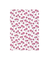 Hudson Baby Girl Cotton Poly Flannel Burp Cloths -Pack, Wild Rose Floral