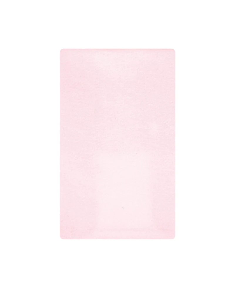 Hudson Baby Girl Cotton Poly Flannel Burp Cloths Bundle 12-Pack, Pink Primrose, One Size