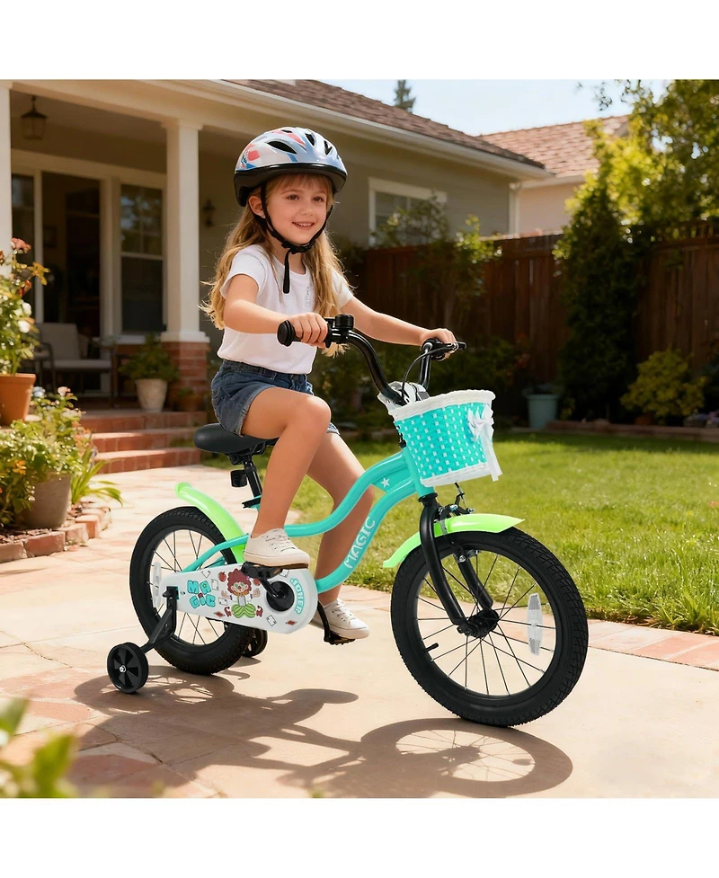 Mecale Inch Kids Bike with Training Wheels