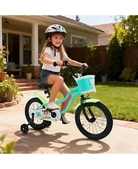 Mecale Inch Kids Bike with Training Wheels