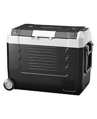 Mecale Quart Car Refrigerator Dual Zone with App Control Wheels