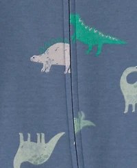 Carter's Baby Boy's Dinosaur Foot Art Snug Fit Sleep & Play