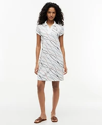 Tommy Hilfiger Women's Cotton-Blend Short-Sleeve Polo Dress