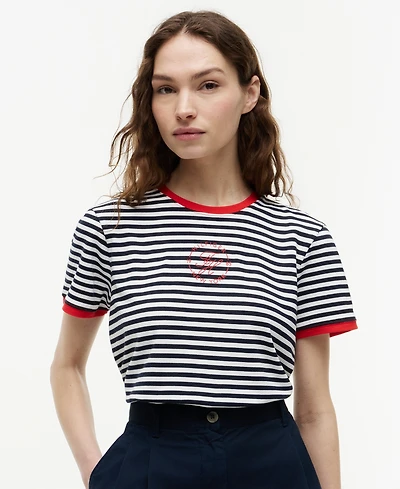 Tommy Hilfiger Women's Stripe Short-Sleeve T-Shirt