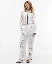Tommy Hilfiger Women's Printed Wide-Leg Pants