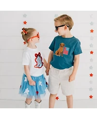 Sweet Wink Little and Big Girls Red Glitter Bow Clip Set