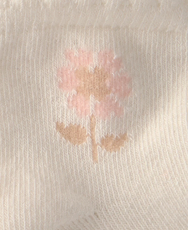 Carter's Baby Girls' Floral Socks, 3-Pack