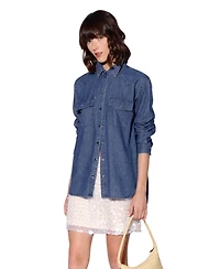 Walter Baker Women's Chambray Snap-Button Shirt