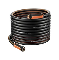 Sugift Garden Hose 75 ft 5/8" Heavy Duty 4-Layer Rubber Water Hose