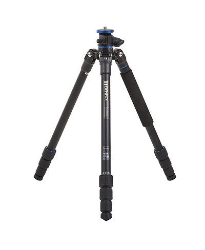 Benro Go Plus FGP18A 4-Section Aluminum Travel Tripod with Integrated Monopod, 60.6" Maximum Height