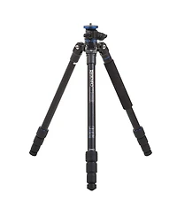 Benro Go Plus FGP18A 4-Section Aluminum Travel Tripod with Integrated Monopod, 60.6" Maximum Height