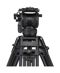 Benro BV8 3-Section Aluminum Alloy Twin Leg Video Tripod with Video Head and ML08 Mid-Level Spreader