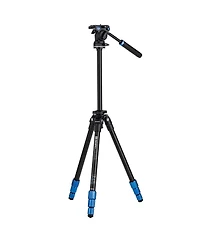 Benro 4-Section Aluminum Slim Video Tripod with S2P Head