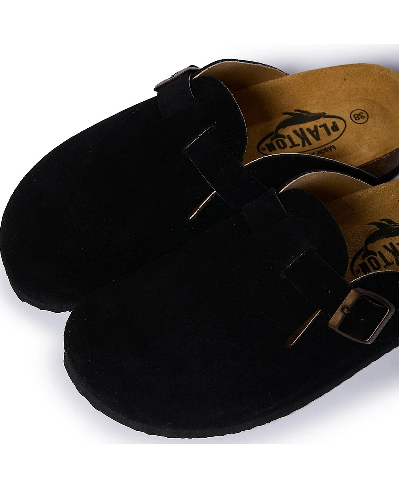 Plakton Women's Clog Suede Blogg