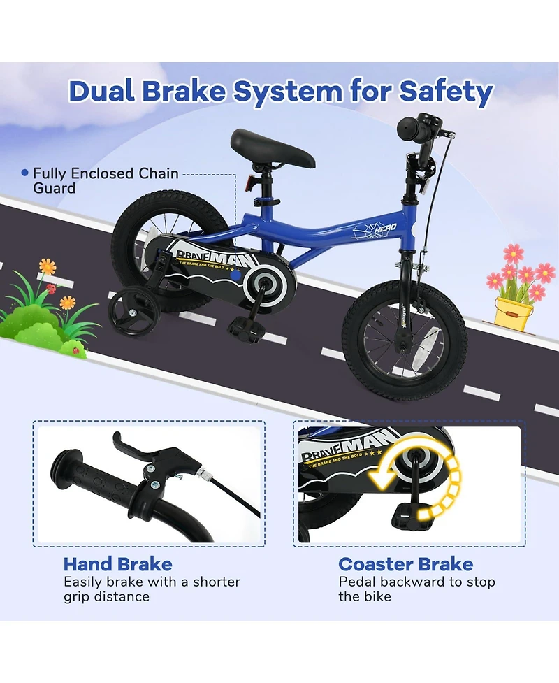 Mecale Kids Bike with Removable Training Wheels