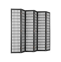 Sugift Room Divider 6 Panel Japanese Room Divider Folding Privacy Screen Indoor