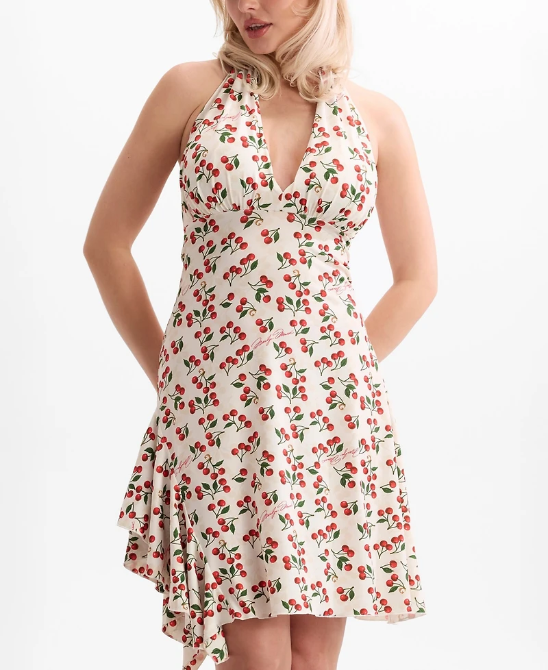Guess Women's Marilyn Halter V-Neck Dress