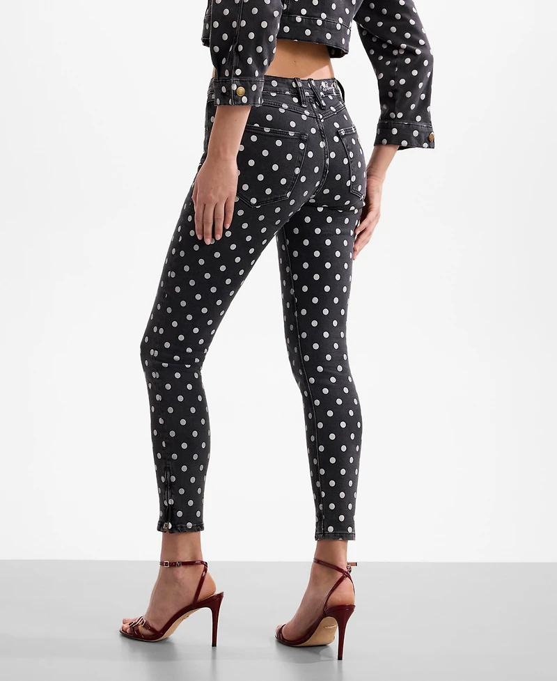 Guess Women's Marilyn 3-Zip Anniversary Skinny Jeans
