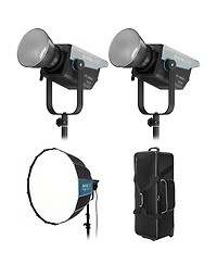 Nanlite Fc-500C 500W Rgbw Cob Led Video 2-Light Kit, Bundle with Rapid 90 Parabolic Softbox and Cb-06 Wheeled Hard Carrying Case