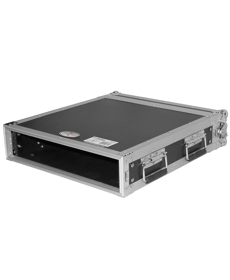 ProX T-2RSS 2U Ata Deluxe Flight Road Case for Amplifier Rack Mount Module, Rail Depth