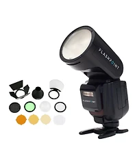 Flashpoint Zoom Li on X Pro R2 Ttl On-Camera Round Speedlight Flash for Sony with Round Head Flash Accessory Kit