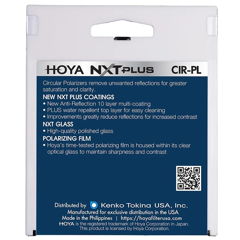 Hoya Nxt Plus 72mm 10-Layer Hmc Multi-Coated Circular Polarizer Lens Filter, Low-Profile Aluminum Frame