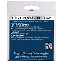Hoya Nxt Plus 72mm 10-Layer Hmc Multi-Coated Circular Polarizer Lens Filter, Low-Profile Aluminum Frame